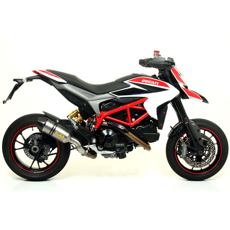 Escape aluminio negro Arrow Race Tech Ducati Hyperstrada-13-18 Hypermotard OC